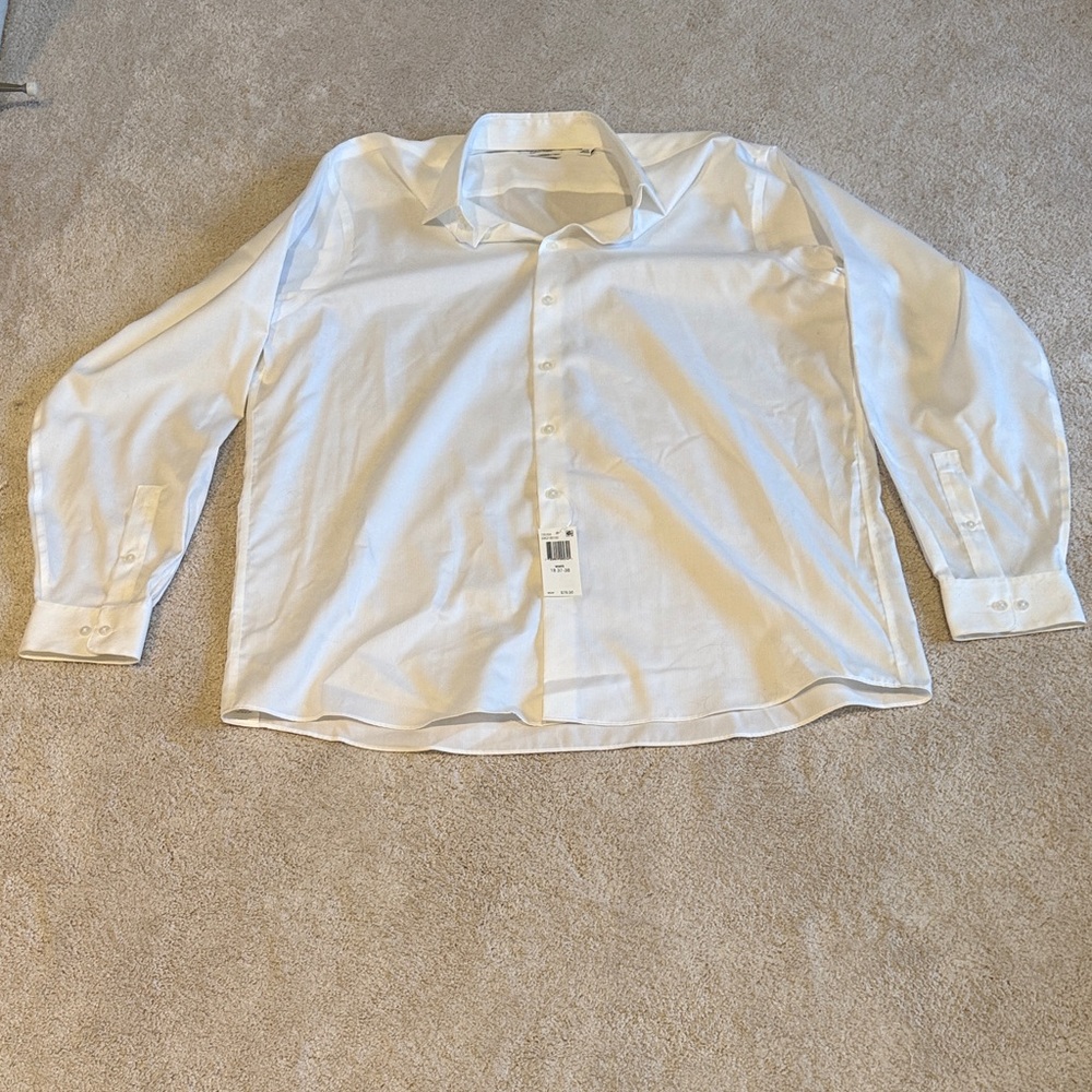 Calvin Klein Performance White Dress Shirt